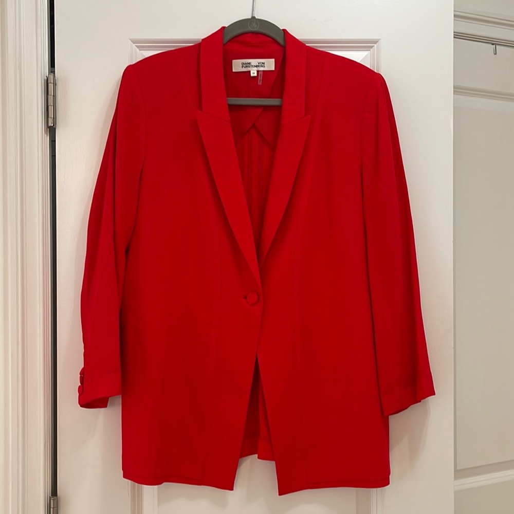 Diane Von Furstenberg stretch crepe blazer